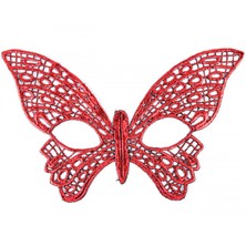 MiraLive Kırmızı Dantel Masquerade Maskesi 7 No