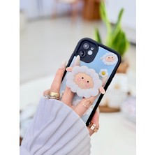 Go Aksesuar Iphone 11 Uyumlu Pop Socket Kuzu Tasarımlı Oyuncaklı Esnek Silikon Kılıf
