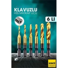 İlkyaz Fashion Kılavuzlu Hss Matkap Ucu 6'lı Set M3-M10 Titanyum Kaplamalı  ILKYZHB-RS3455