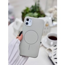 Go Aksesuar Iphone 11 Uyumlu Magsafe Özellikli Mat Parmak Izi Bırakmaz Darbe Önleyici Sıvı Silikon Kılıf