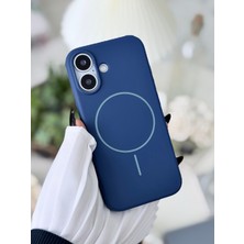 Go Aksesuar Iphone 16 Uyumlu Magsafe Özellikli Parmak Izi Bırakmaz Darbe Önleyici Sıvı Silikon Kılıf