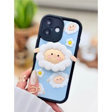 Go Aksesuar Iphone 16 Uyumlu Pop Socket Kuzu Tasarımlı Oyuncaklı Esnek Silikon Kılıf