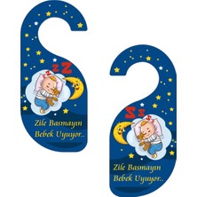 PremiumPort Bebek Uyuma Kapısı Askısı ve Uyarı Levhası Seti, Güvenle Kullanılır