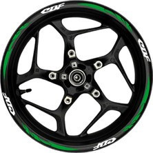 Cbf Beyaz Yazılı  Yeşil Reflektif Pençe Şeritli