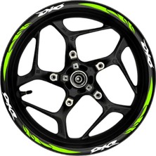 Dio Beyaz Yazılı  Neon(Fıstık Yeşili) Pençe Şeritli