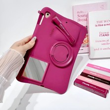 MobaxAksesuar Apple iPad Air 11INÇ M2/m3 Air 4/5.nesil 10.9inç Kılıf 3D Rujlu Aynalı Askılı Standlı Silikon Kapak