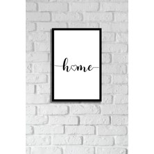 PremiumPort Şık Yazılı Ahşap Çerçeve Dekoratif Tablo 20X30 cm