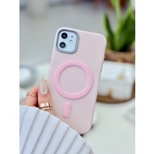 Go Aksesuar Iphone 11 Uyumlu Magsafe Özellikli Parmak Izi Bırakmaz Darbe Önleyici Deri Görünümlü Silikon Kılıf