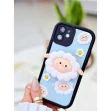 Go Aksesuar Iphone 12 Uyumlu Pop Socket Kuzu Tasarım Oyuncaklı Esnek Silikon Kılıf