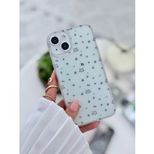 Go Aksesuar Iphone 13 - 14 ve 15 Uyumlu Darbe Önleyici Mat Şeffaf Baskılı Silikon Kılıf