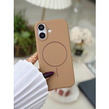 Go Aksesuar Iphone 16 Uyumlu Magsafe Özellikli Parmak Izi Bırakmaz Darbe Önleyici Sıvı Silikon Kılıf