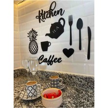 PremiumPort Ahşap 9 Parça Mutfak Dekorasyonu, Doğal ve Şık Tasarım