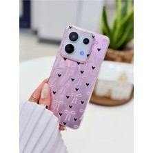Go Aksesuar Redmi Note 13 Pro 4g Uyumlu Shine Fiyonk Tasarımlı Renk Geçişli Silikon Kılıf