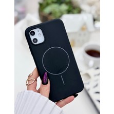 Go Aksesuar Iphone 11 Uyumlu Magsafe Özellikli Mat Parmak Izi Bırakmaz Darbe Önleyici Sıvı Silikon Kılıf
