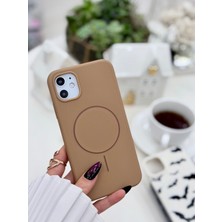 Go Aksesuar Iphone 11 Uyumlu Magsafe Özellikli Mat Parmak Izi Bırakmaz Darbe Önleyici Sıvı Silikon Kılıf