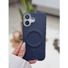 Go Aksesuar Iphone 17 Uyumlu Magsafe Özellikli Parmak Izi Bırakmaz Deri Görünümlü Koruyucu Silikon Kılıf