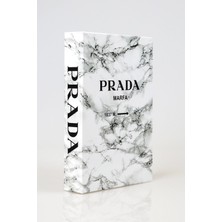 PremiumPort Şık Mermer Desenli Dekoratif Kitap Kutu, Evinize Zarif Dokunuş