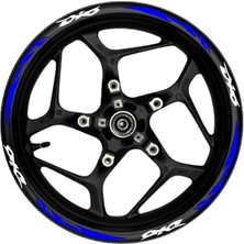 Dio Beyaz Yazılı  Mavi Reflektif Pençe Şeritli