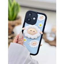 Go Aksesuar Iphone 17 Uyumlu Pembe Pop Socket Kuzu Oyuncak Tasarımlı Silikon Kılıf