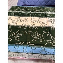 Yaprak Desenli Yumuşak Battaniye (Çift Kişilik)