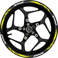 Dio Beyaz Yazılı  Sarı Pençe Şeritli