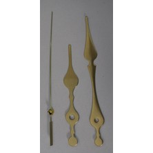 PremiumPort Şık Altın Renk Akrep Yelkovan Saniye Seti, Modern ve Zarif Tasarım