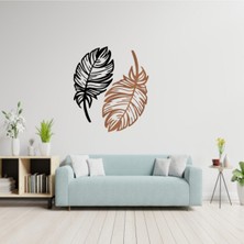 PremiumPort Şık Dekoratif Kuş Tüyü Seti, Lazer Kesim, Modern Tasarım, Iki Parça