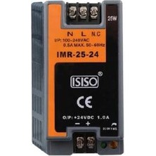 Voltaj Imr-25-05 - 25W 5VDC 5A Ray Montajlı Kapalı Tip Mini Güç Kaynağı