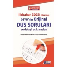 Dusdata Dus Soruları - Ösym'nin Orijinal Ilkbahar 2023