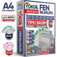Karakutu Yayınları 2026 YÖKDİL İngilizce FEN BİLİMLERİ ÖSYM Çıkmış Soru Tıpkı Basım Deneme Paketi 14lü Türkiye Geneli