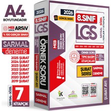 Karakutu Yayınları 2026 8.Sınıf LGS Şubat Ayı MEB Örnek Soru Tıpkı Basım 7li Sarmal Deneme Paketi Dijital Çözümlü