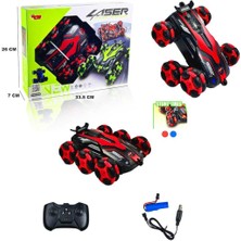 Vardem Uzaktan Kumandalı Şarjlı Işıklı 6 Teker Akrobat Araba RQ3021 Kırmızı