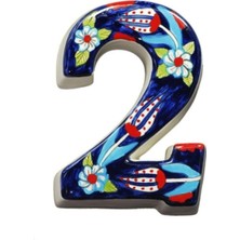 PremiumPort El Yapımı Seramik Kapı Numarası, 3 Renk Seçenekli, Şık ve Modern Tasarım