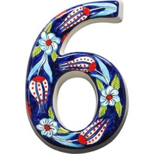 PremiumPort El Yapımı Seramik Kapı Numarası, 3 Renk Seçeneği, Şık ve Modern Tasarım