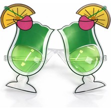 MiraLive Kokteyl Bardak Parti Gözlüğü Yeşil Renk