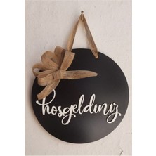 PremiumPort Şık Siyah Kapı Süsü, Ev Dekorasyonuna Zarif Dokunuş