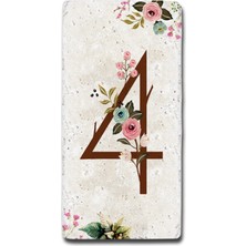 PremiumPort Şık Doğaltaş Kapı Numarası, Modern ve Zarif Tasarım