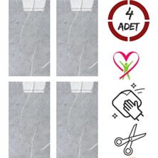 PremiumPort Mermer Desenli Köpük Pvc Duvar Paneli 30X60 Cm, 4 Adet, 0.72 M²
