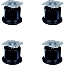 MiraLive Bekleme Bingo Ayak Tablalı - 50MM - Siyah HKS280 - 4 Adet