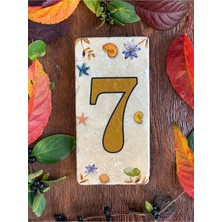 PremiumPort Doğal Taş Kapı Numarası 7, Şık ve Dayanıklı Ev Sembolleri