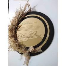 PremiumPort Ahşap Kapı Süsü, Hoşgeldiniz Yazısı, Dekoratif ve Şık Tasarım