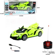 Vardem Uzaktan Kumandalı Şarjlı Işıklı Kapı ve Bagajı Açılan Spor Araba VR-789-104C Yeşil