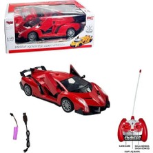 Vardem Uzaktan Kumandalı Şarjlı Işıklı Wild Sport Kapıları Açılan Araba VR-1383-9A Kırmızı