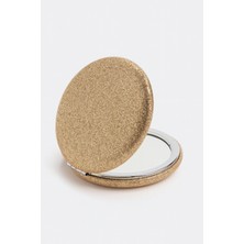 PremiumPort Renkli Simli Çift Taraflı Yuvarlak Cep Makyaj Aynası