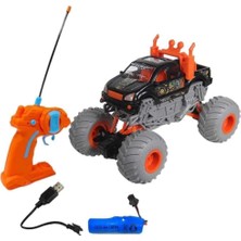 Canem Uzaktan Kumandalı Jeep Şarjlı Işıklı Monster Off Road Araba K16-15 Siyah