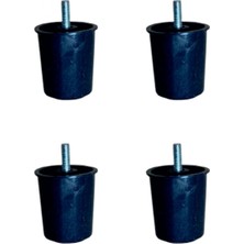 MiraLive Baza Plastik Ayak - 58MM - Siyah M.3/8 HKS277 - 4 Adet
