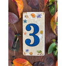 PremiumPort Şık Doğaltaş Kapı Numarası, Ev ve Ofis Dekoru Için Tasarım