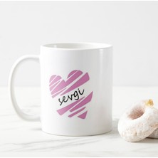 Tp Sevgi Temalı Porselen Kupa Bardak