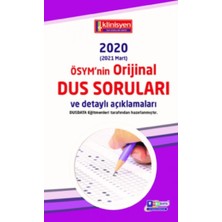 Dusdata Dus Soruları - Ösym'nin Orijinal 2020