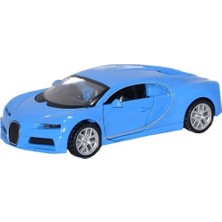 Canem Metal Çek Bırak Açılır Kapılı Sesli ve Işıklı Oyuncak Spor Araba CNM-6632-40 Mavi